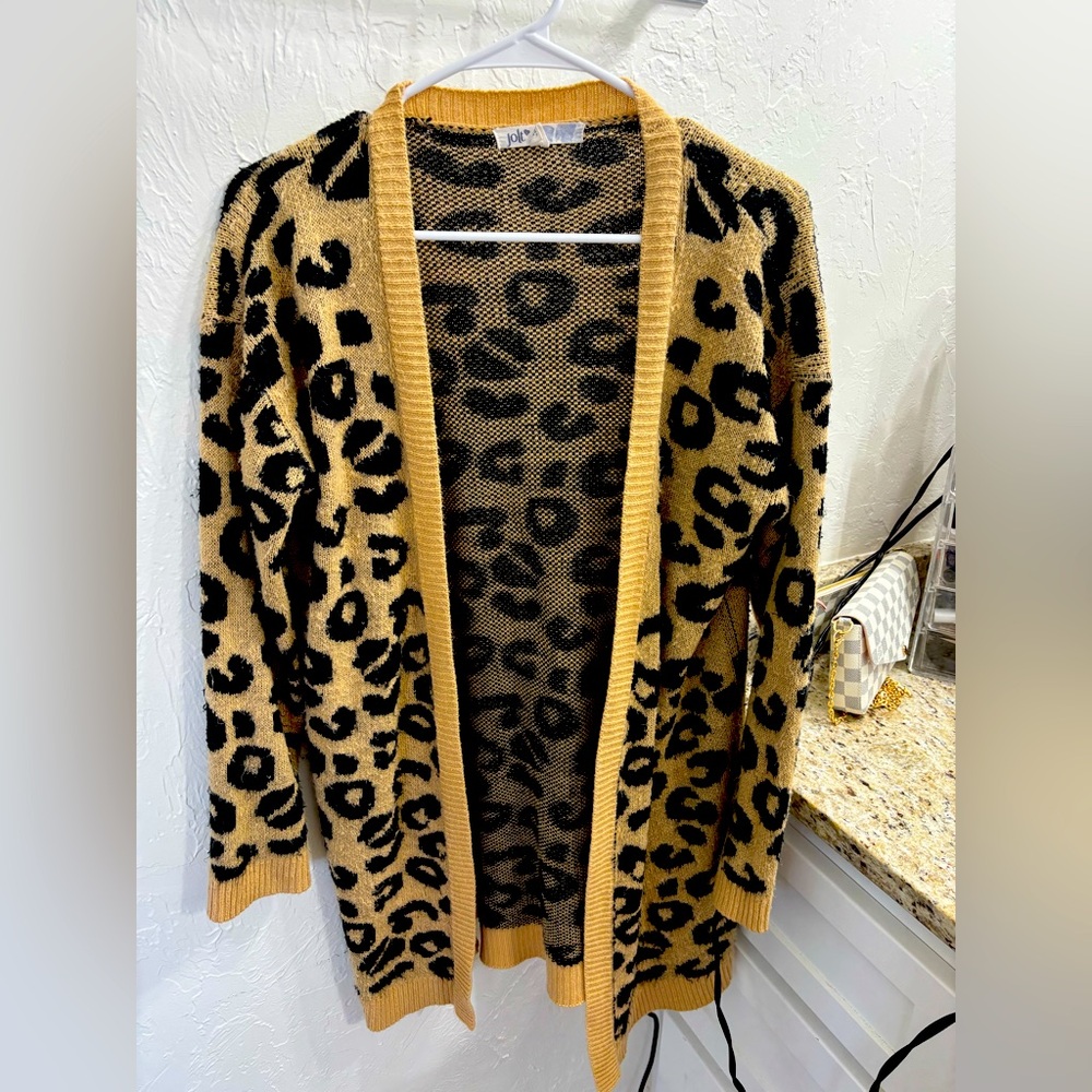 Cheetah Print Cardigan